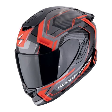 Casco Scorpion Exo-1400 Evo Ii Air Linart Nero-rosso