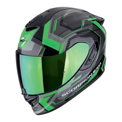 Casco Scorpion Exo-1400 Evo Ii Air Linart Nero-verde