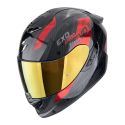 Casco Scorpion Exo-1400 Evo Ii Carbon Air Platted Nero-rosso