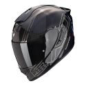 Casco Scorpion Exo-1400 Evo Ii Carbon Air Reika Nero-argento-blu