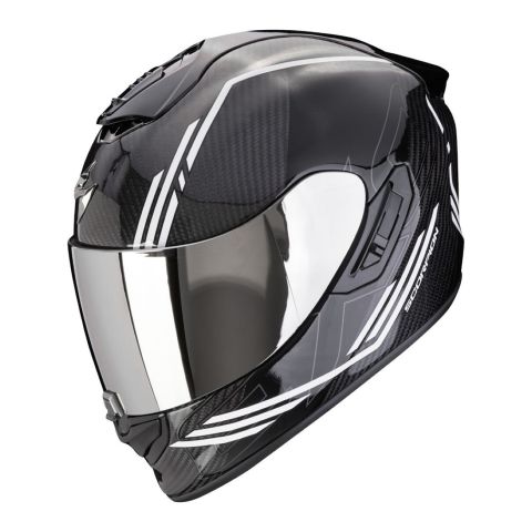 Casco Scorpion Exo-1400 Evo II Carbon Air Reika Nero-bianco