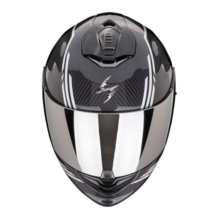 Casco Scorpion Exo-1400 Evo II Carbon Air Reika Nero-bianco