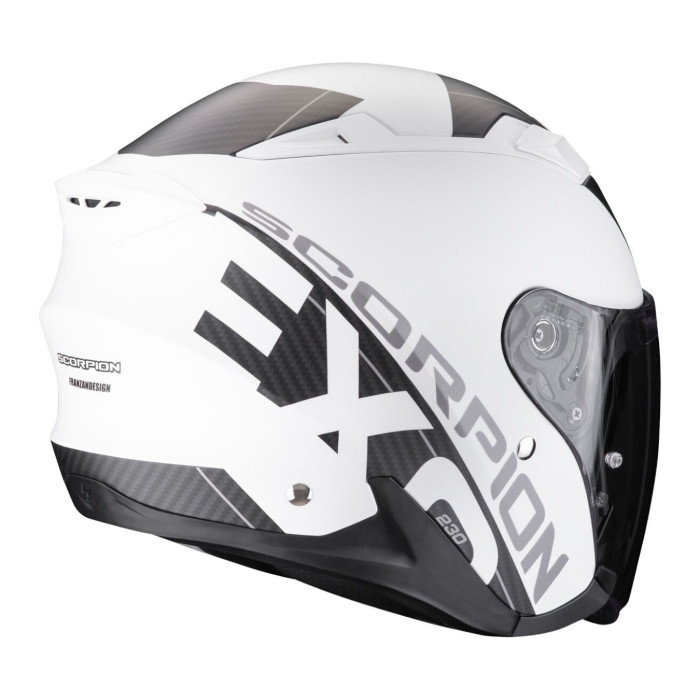 Casco Scorpion Exo-230 Qr Bianco Opaco-nero
