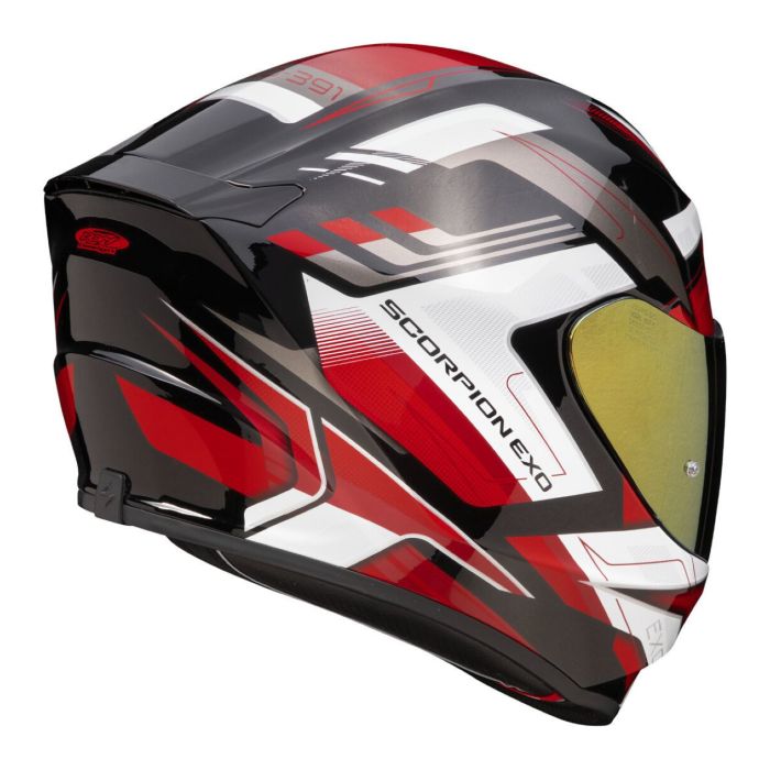Casco Scorpion Exo-391 Captor Nero-rosso