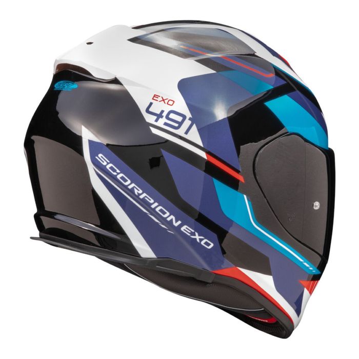 Casco Scorpion Exo-491 Abilis Nero-blu-rosso