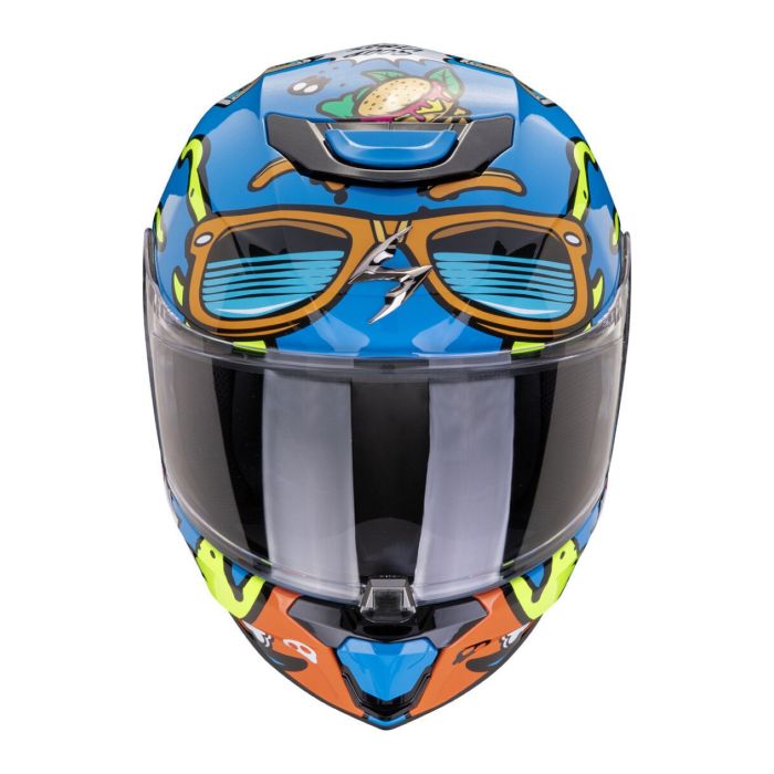 Casco Scorpion Exo-jnr Air Fun Blu-arancia