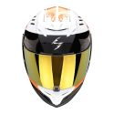 Casco Scorpion Exo-520 Evo Air Titan Bianco-arancia