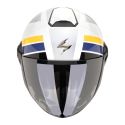 Casco Scorpion Exo-city Ii Blur Bianco-argento-giall