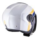 Casco Scorpion Exo-city Ii Blur Bianco-argento-giall
