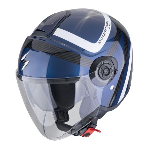 Casco Scorpion Exo-city Ii Riva Blu-nero