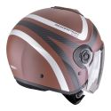 Casco Scorpion Exo-city Ii Riva Marrone-argento