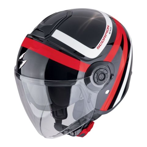 Casco Scorpion Exo-city Ii Riva Nero-rosso