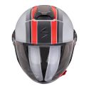 Casco Scorpion Exo-city Ii Vel Grigio-rosso Opaco