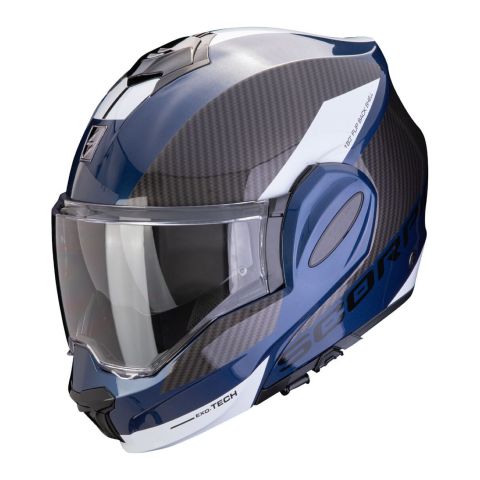 Casco Scorpion Exo-tech Evo Team Blu-nero-bianco