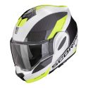 Casco Scorpion Exo-tech Evo Team Bianco-giallo Neon