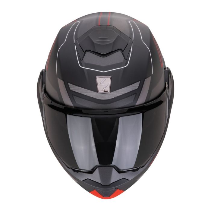 Casco Scorpion Exo-tech Evo Conquer Nero Opaco-rosso