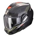 Casco Scorpion Exo-tech Evo Carbon Rover Nero-verde