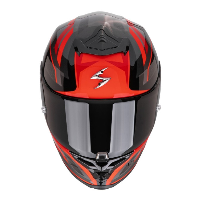 Casco Scorpion Exo-r1 Evo II Air Vital Nero-argento-rosso