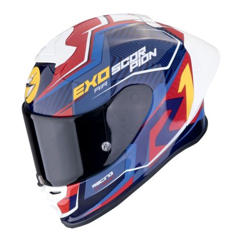 Casco Scorpion Exo-r1 Evo Ii Air Coup Blu-rosso-giallo