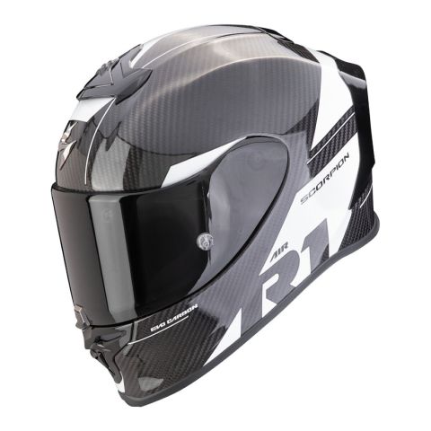 Casco Scorpion Exo-r1 Evo Carbon Air Rally Nero-bianco