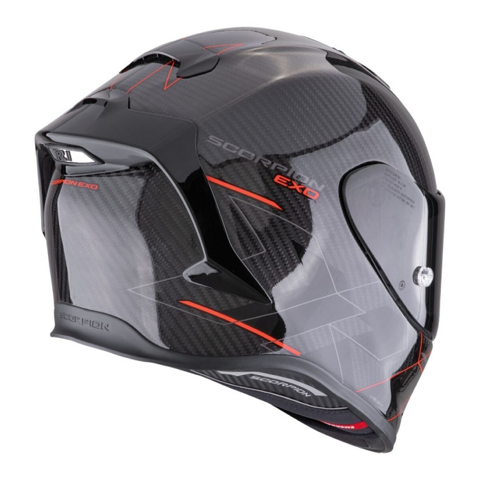 Casco Scorpion Exo-r1 Evo Carbon Air Cynergy Nero-rosso