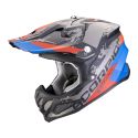 Casco Scorpion Vx-22 Air Cx Nero-blu-rosso