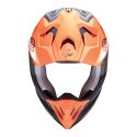 Casco Scorpion Vx-22 Air Beta Blu Opaco-arancia