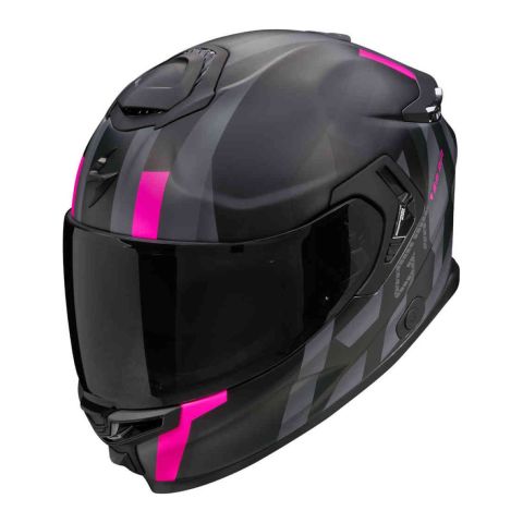 Casco Scorpion Exo-gt Sp Air Touradven Nero Opaco-rosa