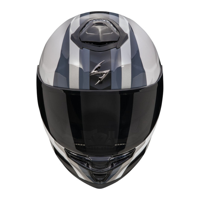 Casco Scorpion Exo-gt Sp Air Touradven Bianco Perla-argento