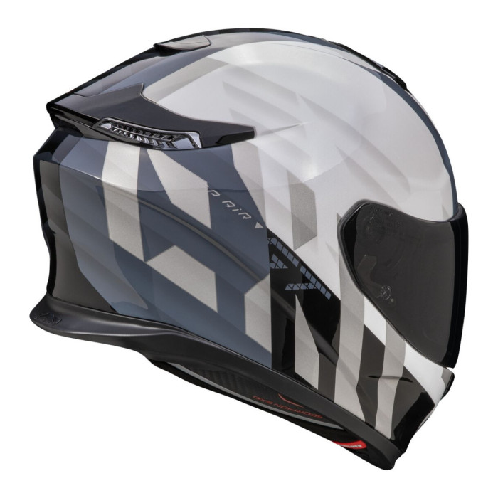 Casco Scorpion Exo-gt Sp Air Touradven Bianco Perla-argento