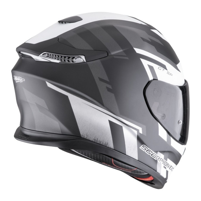 Casco Scorpion Exo-gt Sp Air Tornado Nero Opaco-argento