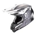 Casco Scorpion Vx-16 Evo Air Slanter Nero-argento