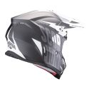 Casco Scorpion Vx-16 Evo Air Slanter Nero-argento