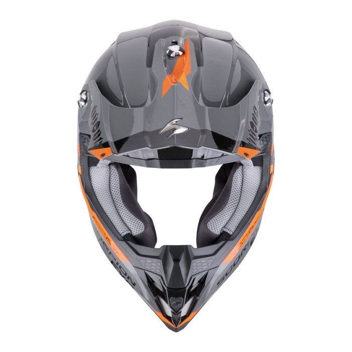 Casco Scorpion Vx-16 Evo Air Rod Grigio-arancione
