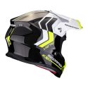 Casco Scorpion Vx-16 Evo Air Fusion Nero-giallo Neon