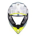 Casco Scorpion Vx-16 Evo Air Fusion Blu-giallo Neon