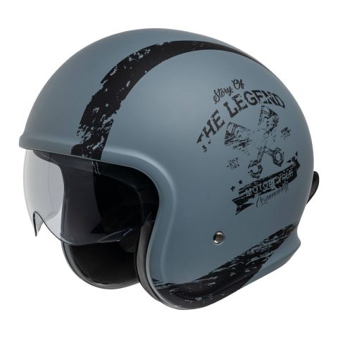 Casco Jet Ixs 880 2.0 Grigio Opaco Nero