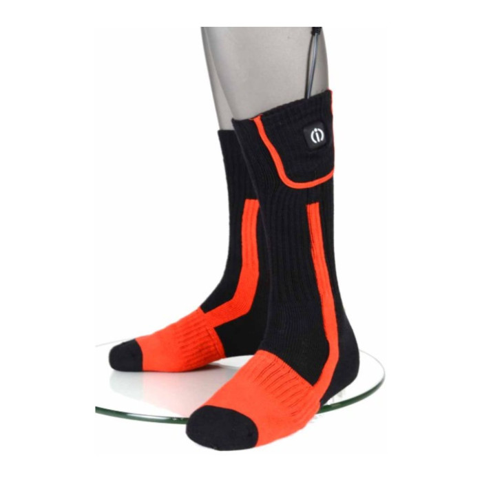 Calze Riscaldate Klan Dual Power Socks Nero Arancio