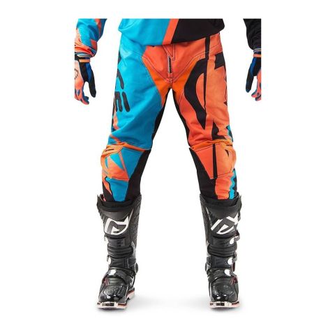 Pantalone Acerbis Mx Profile Orange Blue