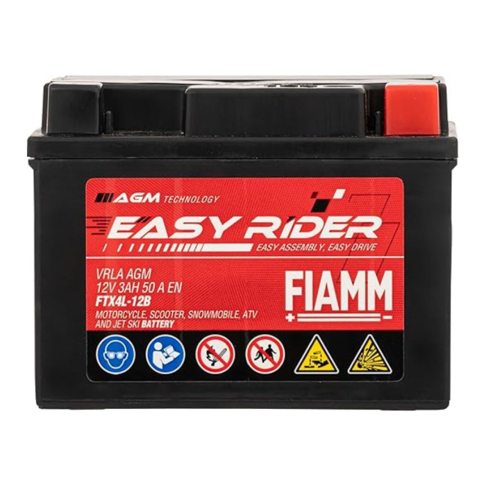 Batteria Fiamm Agm Ftx4l-12b - Ytx4l-bs 12v. 3 Ah.