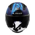 Casco Jet Ls2 Of600 Copter Ii Kanji Blue