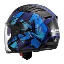 Casco Jet Ls2 Of600 Copter Ii Kanji Blue