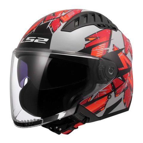 Casco Jet Ls2 Of600 Copter Ii Kanji Light Grey