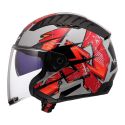 Casco Jet Ls2 Of600 Copter Ii Kanji Light Grey