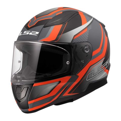 Casco Integrale Ls2 Ff353 Rapid Ii Flitz Orange Grey