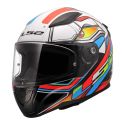 Casco Integrale Ls2 Ff353 Rapid Ii Xdron White Neon Orange