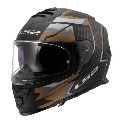 Casco Ls2 Ff800 Storm Ii Tracker 06 Black Gold