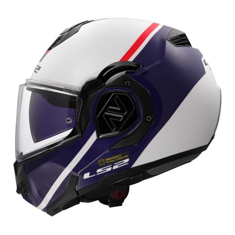 Casco Ribaltabile Ls2 Ff906 Advant Swipe White Blue