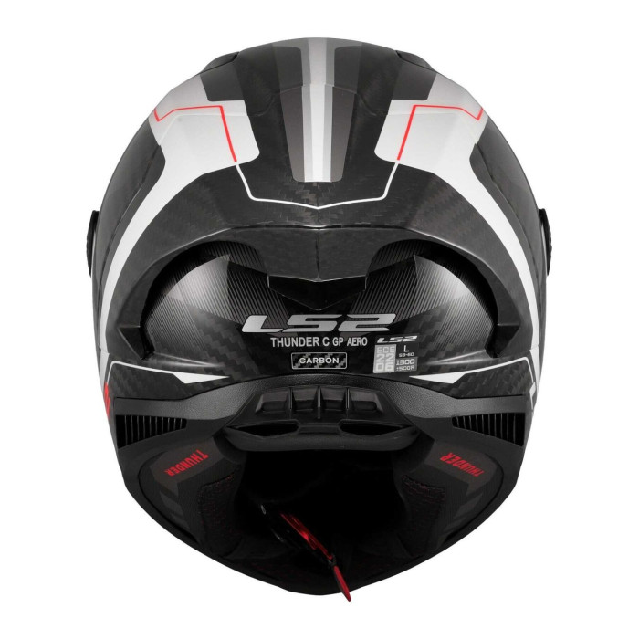 Casco Integrale Ls2 Ff805 Thunder Gp Aero Raute White Grey