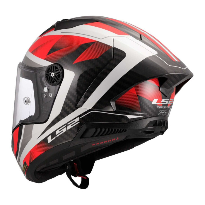 Casco Integrale Ls2 Ff805 Thunder Gp Aero Raute White Red